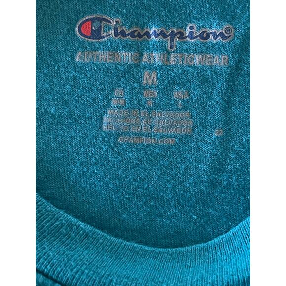 Champion Green Medium Authentic Athletic Wear Tee Shirt - Picture 3 of 5